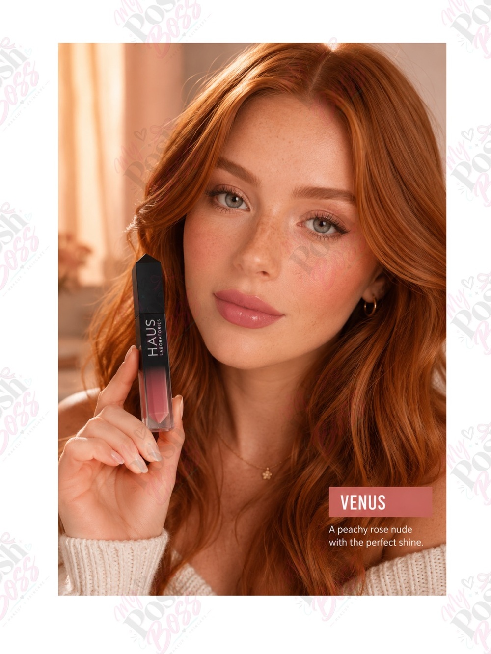 3/$30 HAUS LABORATORIES Le Riot Lip Gloss – Venus – BNIB